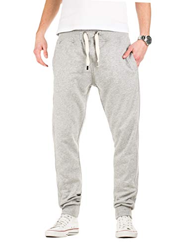 Yazubi Herren Jogginghose Edward - graue Sweathose - Sweatpants Männer Trainingshosen Slim-Fit Jogginghosen Sport Hose, Grau (Storm Gray 154003), L von Yazubi