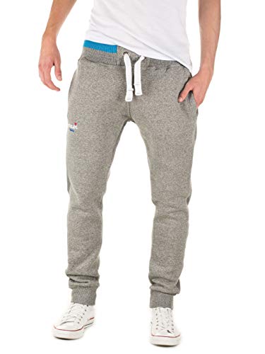 Yazubi Herren Jogginghose Lucas - graue Sweathose - Sweatpants Männer Trainingshosen Slim-Fit Jogginghosen Sport Hose, Grau (Caviar 194006), S von Yazubi