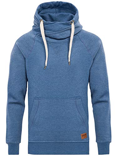 Yazubi Herren Kapuzenpullover Hoodie Leo, Blau (Bijou Blue 183921), M von Yazubi