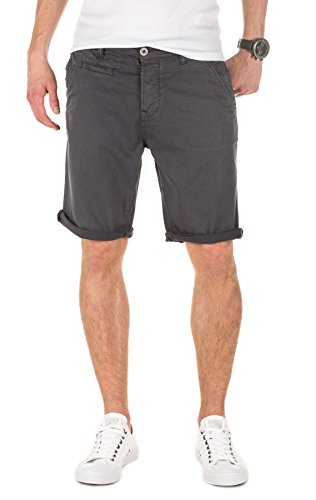 Yazubi Herren Shorts Travis - dunkel graue Kurze Sommer Hosen - graues Männer Bermuda, Dark Grey (11933), W30 von Yazubi