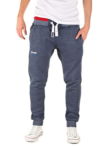 Yazubi Herren Sweathose Lucas - Blaue Jogginghose - Sporthose Trainingshose Slimfit Männer Jogginghosen Sport Hose, Blau (Nightshadow Blue 193919), S von Yazubi