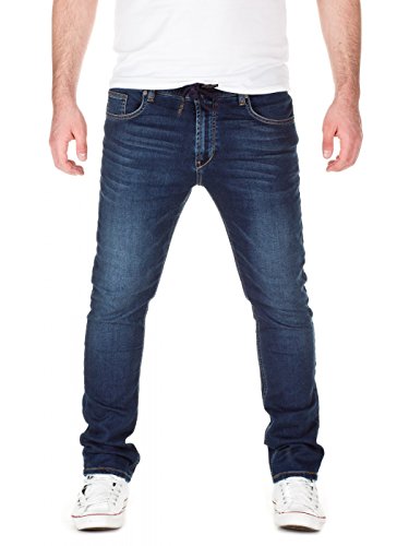 Yazubi Herren Sweathose in Jeansoptik Skinny Fit, Dark Blue (20033), W28/L34 von Yazubi