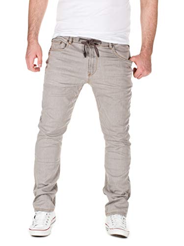 Yazubi Herren Sweathose in Jeansoptik Skinny Fit, Grey (20040), W28/L32 von Yazubi