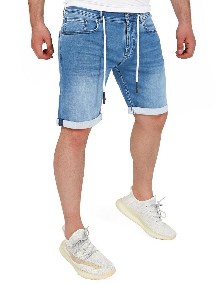 Yazubi Jeansshorts Henry lässige Sweatshorts mit Stretchanteil von Yazubi