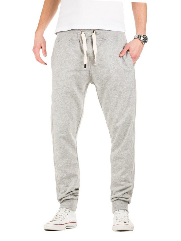 Yazubi Jogginghose Sweatpants Edward mit elastischem Bund mit Kordelzug in Unifarbe von Yazubi