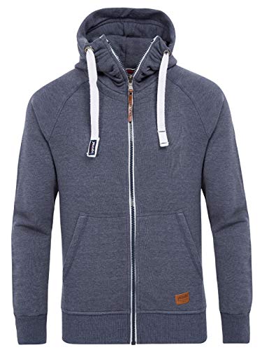 Yazubi Herren Sweatjacke Hoodie mit Reißverschluss Jacob, Blau (Grisaille Blue 183912), XL von Yazubi