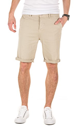 Yazubi Kurze Hose Männer Travis - beige Sommer Chino Hosen - Herren Bermuda, beige (3002), W30 von Yazubi