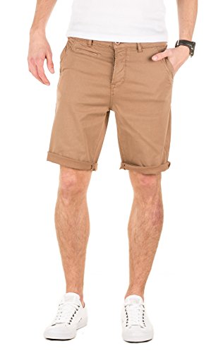 Yazubi Shorts Herren Travis - beige Chino Sommer Hosen - braune Männer Bermuda Hose, Camel (3004), W30 von Yazubi