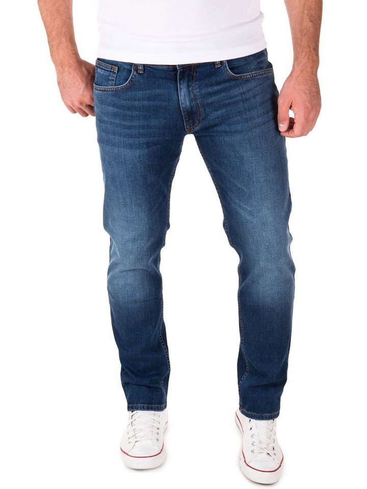 Yazubi Slim-fit-Jeans Akon Herren Jeans modernen Slim Fit Jeanshose mit Stretch von Yazubi