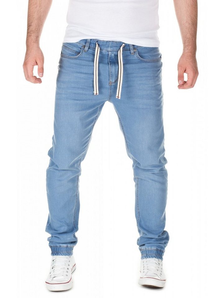 Yazubi Straight-Jeans Jeans in Sweatpants-Look Ash von Yazubi