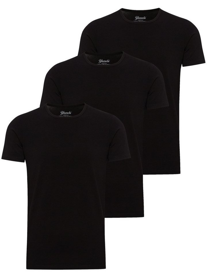 Yazubi T-Shirt 3-Pack Mythic Basic T-Shirt Crew Neck (Set) modernes Rundhalsshirt von Yazubi