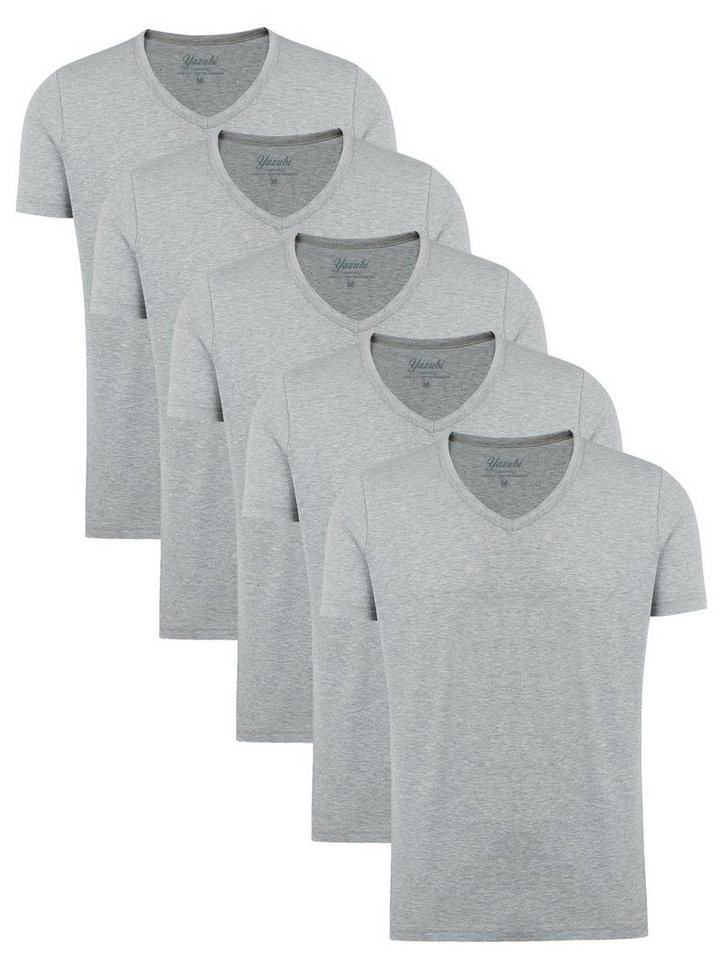 Yazubi T-Shirt modisches Shirt Mythic (Spar-Set, 5er-Pack) bequemes T-shirt mit V-Ausschnitt von Yazubi