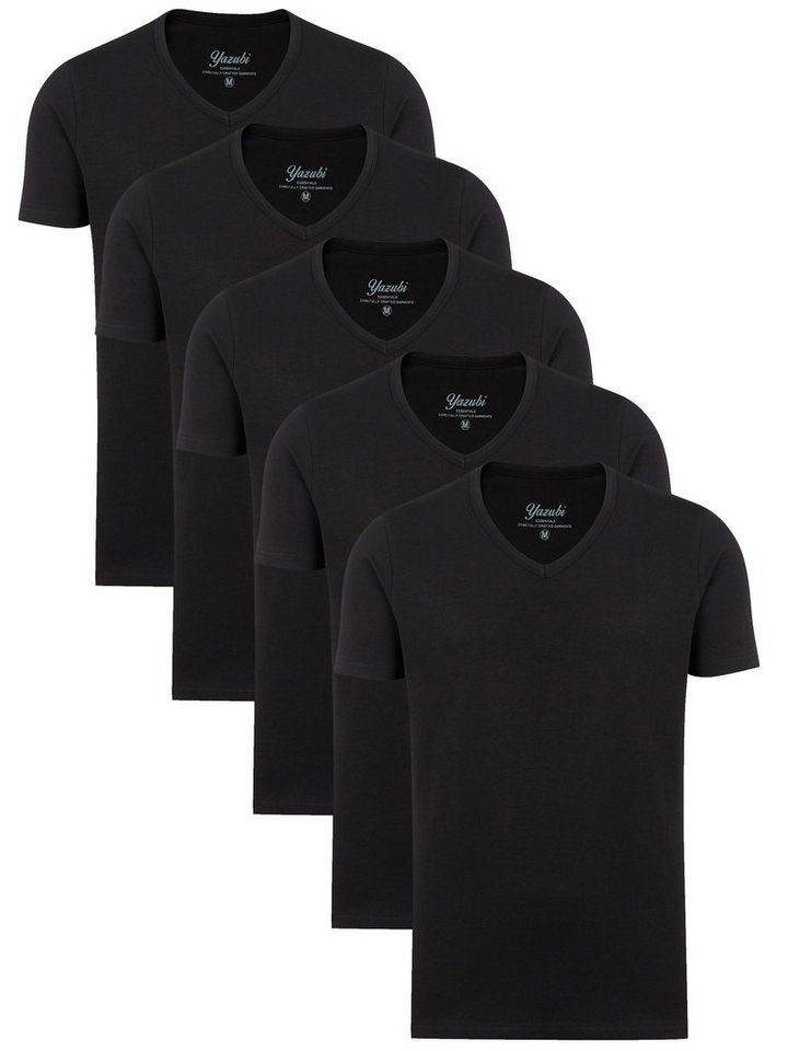 Yazubi T-Shirt modisches Shirt Mythic (Spar-Set, 5er-Pack) bequemes T-shirt mit V-Ausschnitt von Yazubi