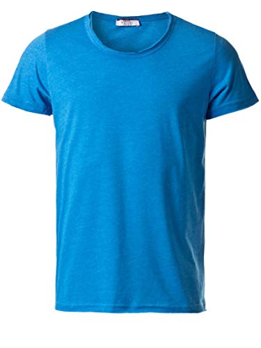 Yazubi Herren T-Shirt mit Rundhalsausschnitt Noah, Blau (Blue), L von Yazubi