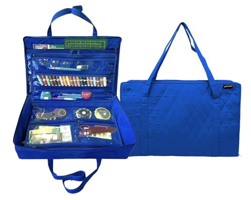 Yazzii Carry All Organizer-Tragetasche, ultimative Aufbewahrungstasche für Bastelarbeiten, mit 20 Taschen, Quiltzubehör, Nähutensilien, Schneidematten und mehr, Königsblau Yazzii Carry All Organizer-Tragetasche, ultimative Aufbewahrungstasche für Bastelarbeiten, mit 20 Taschen, Quiltzubehör, Nähutensilien, Schneidematten und mehr, Königsblau von Yazzii