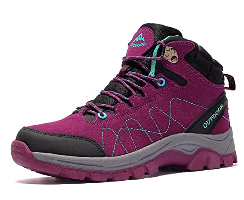 Ybberik Damen-Wanderschuhe wasserdichte, rutschfeste Stiefeletten Outdoor Leichte Trekking-Sneakers von Ybberik