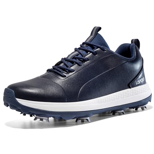 Ybberik Herren Golfschuhe mit Spikes, wasserdicht und leicht Golfschuhe für Herren von Ybberik