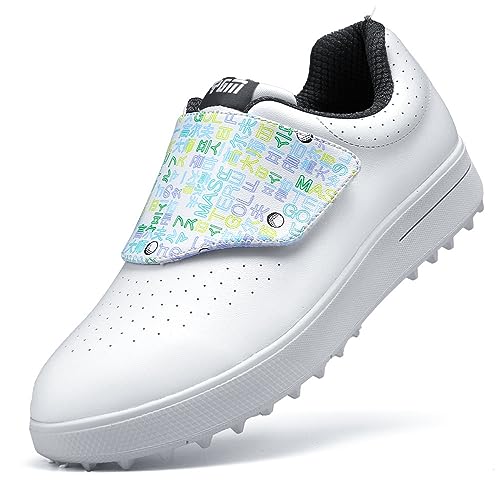 Ybberik Spikelose und wasserdichte Kinder-Golfschuhe Mit Klettverschluss von Ybberik