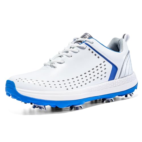 Ybberik wasserdichte und atmungsaktive Golfschuhe für Herren, Golfschuhe mit Spikes von Ybberik