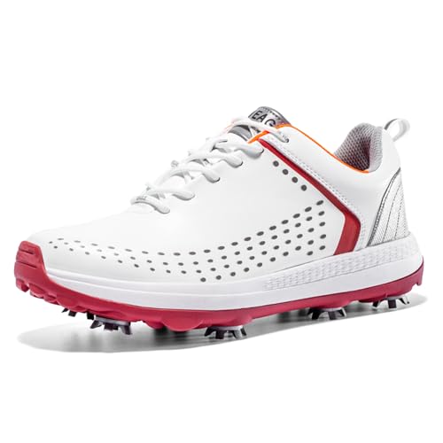Ybberik wasserdichte und atmungsaktive Golfschuhe für Herren, Golfschuhe mit Spikes von Ybberik