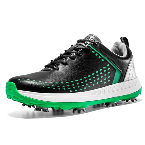 Ybberik wasserdichte und atmungsaktive Golfschuhe für Herren, Golfschuhe mit Spikes von Ybberik
