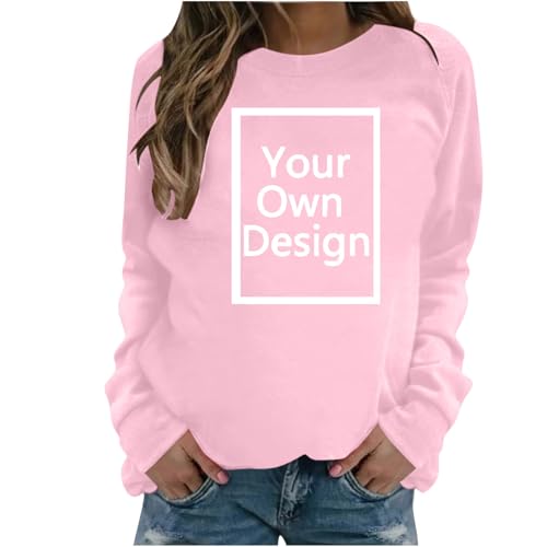 Black Friday Angebote 2024 Sweatshirt Bedrucken Lassen Damen Individuell Bedruckt Pullover Selbst Gestalten Druck Langarmshirt Persönlichkeit Exklusive Individualisierung Pulli Mit Foto Text Logo von Ybing