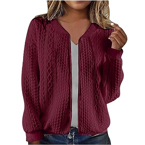 Bomberjacke Damen Kurze Blouson Jacke Leichte Sommerjacke Kurz Pilotenjacke Reißverschluss Blouson Jacke Dünne Übergangsjacke College Jacket Mädchen Fliegerjacke Damenjacke Black Friday Angebote von Ybing