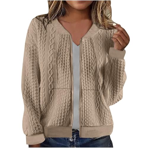 Bomberjacke Damen Kurze Blouson Jacke Leichte Sommerjacke Kurz Pilotenjacke Reißverschluss Blouson Jacke Dünne Übergangsjacke College Jacket Mädchen Fliegerjacke Damenjacke Blitzangebote Des Tages von Ybing