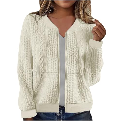 Bomberjacke Damen Kurze Blouson Jacke Leichte Sommerjacke Kurz Pilotenjacke Reißverschluss Blouson Jacke Dünne Übergangsjacke College Jacket Mädchen Fliegerjacke Damenjacke Blitzangebote Des Tages von Ybing