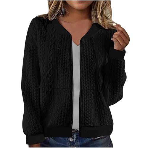 Damen Bomberjacke Blouson Pilotenjacke Leichte Jacke Langarm Rundhals Fliegerjacke Zip Outwear Mäntel Solid Outdoorjacke Elegant Übergangsjacke Sport Style für Frauen Prime of Day 2025 Angebote Damen Bomberjacke Blouson Pilotenjacke Leichte Jacke Langarm Rundhals Fliegerjacke Zip Outwear Mäntel Solid Outdoorjacke Elegant Übergangsjacke Sport Style für Frauen Prime of Day 2025 Angebote von Ybing