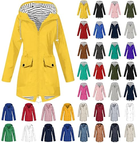 Regenjacke Damen Wasserdichte Atmungsaktiv Übergangsjacke Einfarbig Regenmantel mit Kapuze Outdoor Softshelljacke Fahrradjacke Gefüttert Funktionsjacke Outdoorjacke Prime of Day 2025 Angebote Regenjacke Damen Wasserdichte Atmungsaktiv Übergangsjacke Einfarbig Regenmantel mit Kapuze Outdoor Softshelljacke Fahrradjacke Gefüttert Funktionsjacke Outdoorjacke Prime of Day 2025 Angebote von Ybing