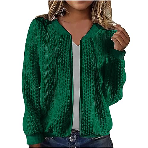 Ybing Bomberjacke Damen Leichte College Jacke Casual Strick Jacquard Pilotenjacke Reißverschluss Stehkragen Fliegerjacke Schlank Übergangsjacke Dünne Sportjacke Freizeitjacke Angebote des Tages Heute Ybing Bomberjacke Damen Leichte College Jacke Casual Strick Jacquard Pilotenjacke Reißverschluss Stehkragen Fliegerjacke Schlank Übergangsjacke Dünne Sportjacke Freizeitjacke Angebote des Tages Heute von Ybing