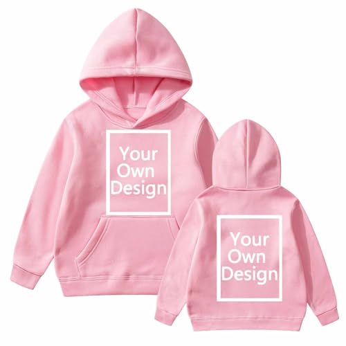 Ybing Die Discounter Kapuzenpullover Unisex Kinder Hoodie Individuell Bedrucken Lassen Mädchen Selbst Gestalten Vorne/Hinten Bedruckt Sweatshirt mit Kapuze Exklusive Individualisierung Pullover Ybing Die Discounter Kapuzenpullover Unisex Kinder Hoodie Individuell Bedrucken Lassen Mädchen Selbst Gestalten Vorne/Hinten Bedruckt Sweatshirt mit Kapuze Exklusive Individualisierung Pullover von Ybing