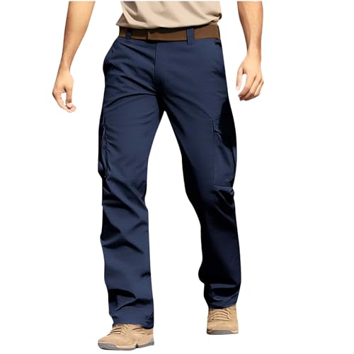 Ybing Herren Cargohose Baumwolle Cargo Hosen Männer Tapered Stretch Stoffhose Sweatpant Lang mit Taschen Gutschein Angebote von Ybing