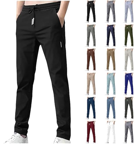 Ybing Herren Jogginghose Lang Sporthose Leichte Atmungsaktiv Trainingshose Fitness Freizeithose Sommer mit Taschen Sweatpants Jogginghosen Männer Streetwear Yogahose Gutschein Angebote von Ybing