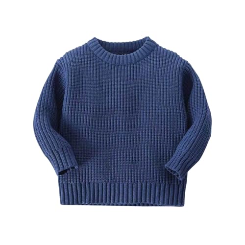 pullover mädchen,Personalisierte Pullover Kleinkinder mit Stickerei Name Text Individuell Rippen Strickpullover Kinder Baumwolle Gerippt Strickpulli Gestrickt Sweatshirt Winterkleidung Oberteile von Ybing