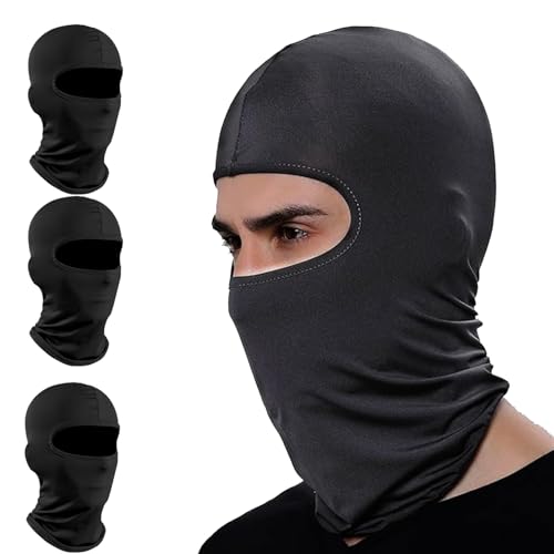 YceLon 4 Stück Sturmmaske Atmungsaktiv Sturmhaube Motorrad Winter Balaclava Gesichtsschutz für Herren Damen Outdoor Sport Ski Fahrrad von YceLon