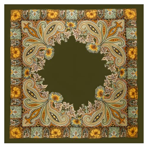 YceLon Seidentuch 90x90 cm, Vielseitiges Bandana Tuch für Damen, Glattes und Glänzendes Quadratisches Kopftuch, Ideal für Sommer und Alltag von YceLon