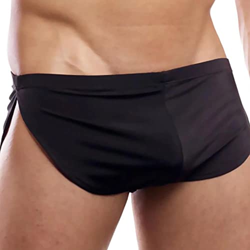 Herren Laufshorts mit großen geteilten Seiten Color Schwarz Size XL von Ychnaim