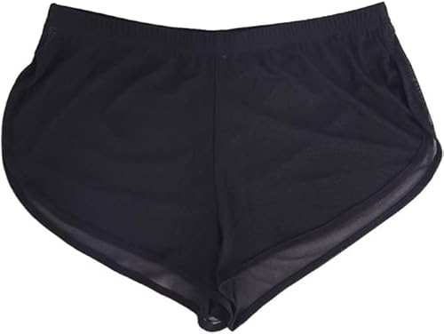 Herren Shorts mit niedriger Leibhöhe Exotische lässige Boxshorts Color Schwarz Size XXL von Ychnaim