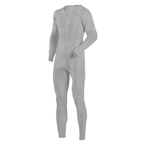 Herren Langärmelige Schlafanzüge Nachtwäsche Einteiliger Pyjama mit Knopfleiste Color Hellgrau Size M Herren Langärmelige Schlafanzüge Nachtwäsche Einteiliger Pyjama mit Knopfleiste Color Hellgrau Size M von YCHSXAIZ