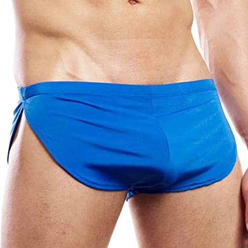 Ychnaim Herren Laufshorts mit großen geteilten Seiten Color Festes Blau Size L von Ychnaim