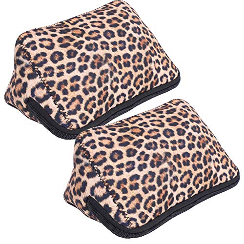 2pcs Modische Neopren -Leoparden -Print Make up Taschen Tragbare Reise für Kosmetika und (3 Größe) von Yctze