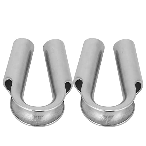 Premium 304 Stainl Stahlrohr Dimble Set für WI -Seilboot -Zubehör Kit Stainl Stahlbootrohr Fingerhut für Se Winching S (6MM 2PCS) von Yctze