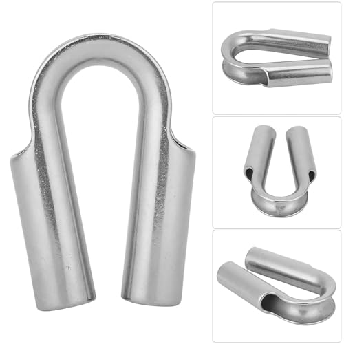 Premium 304 Stainl Stahlrohr Dimble Set für WI -Seilboot -Zubehör Kit Stainl Stahlbootrohr Fingerhut für Se Winching S (8 mm 2PCS) von Yctze