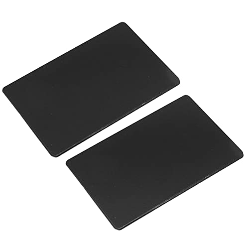Yctze 50er-Pack Aluminium-Lasergravurrohlinge, Namensschild aus Eloxiertem Aluminium für die Faserlasermarkierung, Visitenkartenmaterial aus Aluminium-Magnesium-Legierung (Black) von Yctze