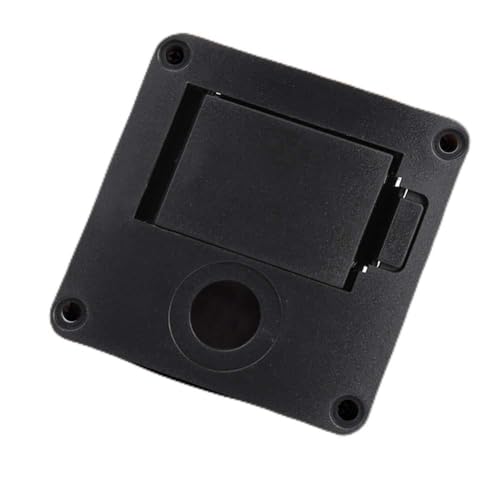 Yctze PU Leder -E -Gitarren Bass Abholung 9V Batterieabdeckung Hälfte Bag Organizer Box Sicher, Passt Akustische und Elektrische Tonabnehmer an (Square Bajonett) von Yctze