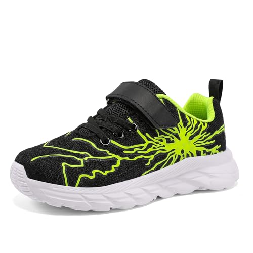 Ydiciv Hallenschuhe Für Jungen Turnschuhe Kinder Sportschuhe Sneakers Outdoor Schuhe Laufschuhe Kinderschuhe Schwarz Grün 34EU Ydiciv Hallenschuhe Für Jungen Turnschuhe Kinder Sportschuhe Sneakers Outdoor Schuhe Laufschuhe Kinderschuhe Schwarz Grün 34EU von Ydiciv