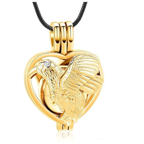 Ydmwannx Herz-Urnen-Halskette für Asche, Papagei, Einäscherungsschmuck, Edelstahl, Asche-Anhänger für Damen und Herren, Andenken, Halskette, Gedenkstätte für Schmuck, Edelstahl Ydmwannx Herz-Urnen-Halskette für Asche, Papagei, Einäscherungsschmuck, Edelstahl, Asche-Anhänger für Damen und Herren, Andenken, Halskette, Gedenkstätte für Schmuck, Edelstahl von Ydmwannx