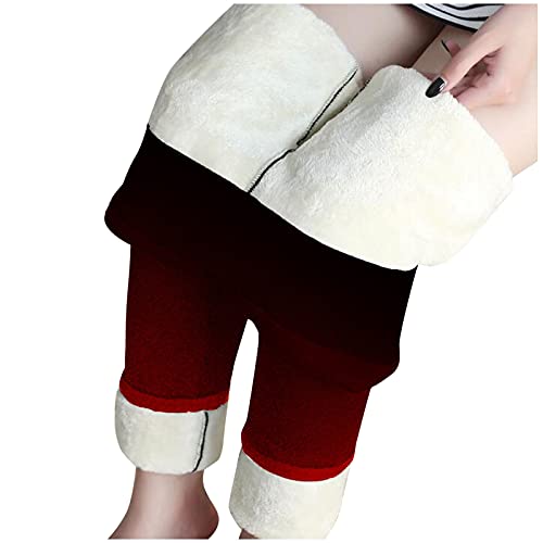 Ydsxlp Leggings Damen Winterleggings Hosen Yogahosen Winter Thermoleggings Gefüttert Thermo Super Dicke Kaschmir Samt Mond Katze Tier Drucken Plaid Muster High Waist Bequem Warme Strumpfhose von Ydsxlp